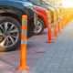 cone barrier to protect your building from vehicle crashes