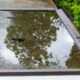 Ponding water on roof from inadequate drainage